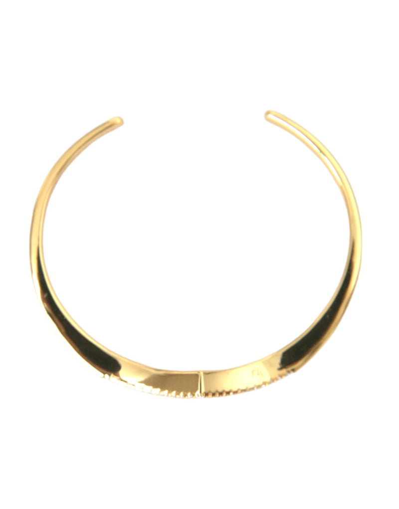 Nialaya Arched Wing Cuff Skyfall Gold CZ 925 Women's Bracelet