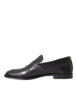 Dolce & Gabbana Black Brown Leather Loafer Men Dress Men's Shoes