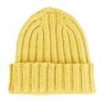 Made in Italy Yellow Cashmere Hats & Men's Cap