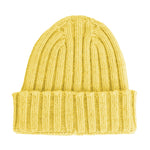 Made in Italy Yellow Cashmere Hats & Men's Cap