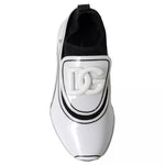 Dolce & Gabbana White Black Logo Plaque Daymaster Sneakers Men's Shoes (Pre-Owned)