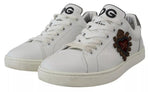 Dolce & Gabbana White Leather Heart Low Top Sneakers Casual Men's Shoes (Pre-Owned)