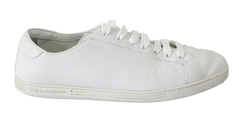 Dolce & Gabbana White Saint Tropez Lace Up Men Sneakers Men Men's Shoes (Pre-Owned)