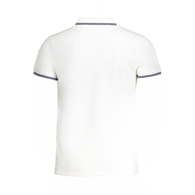 Cavalli Class White Cotton Polo Men's Shirt