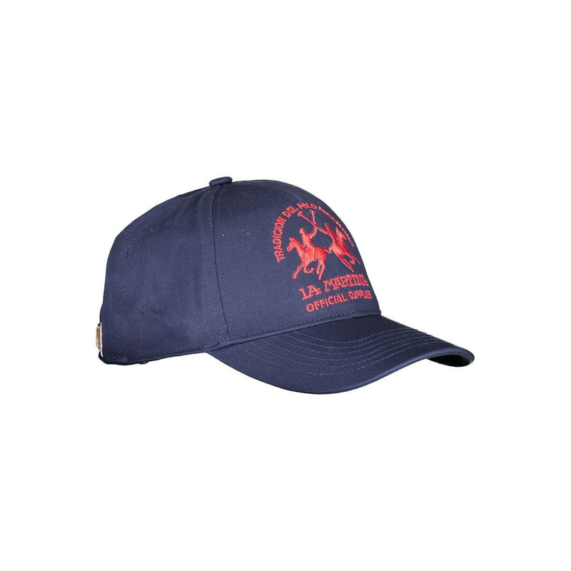 La Martina Blue Cotton Men Men's Cap