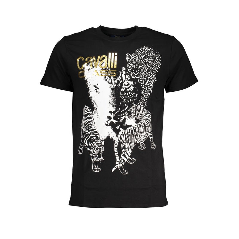 Cavalli Class Black Cotton Men's T-Shirt