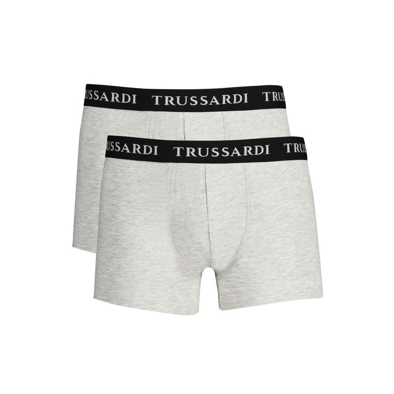 Trussardi Gray Cotton Men's Underwear