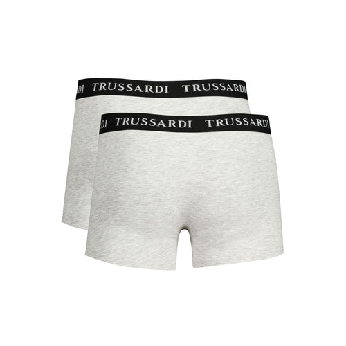 Trussardi Gray Cotton Men's Underwear