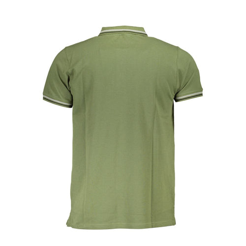 Cavalli Class Green Cotton Polo Men's Shirt