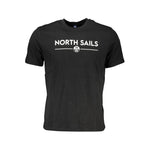 North Sails Black Cotton Men's T-Shirt