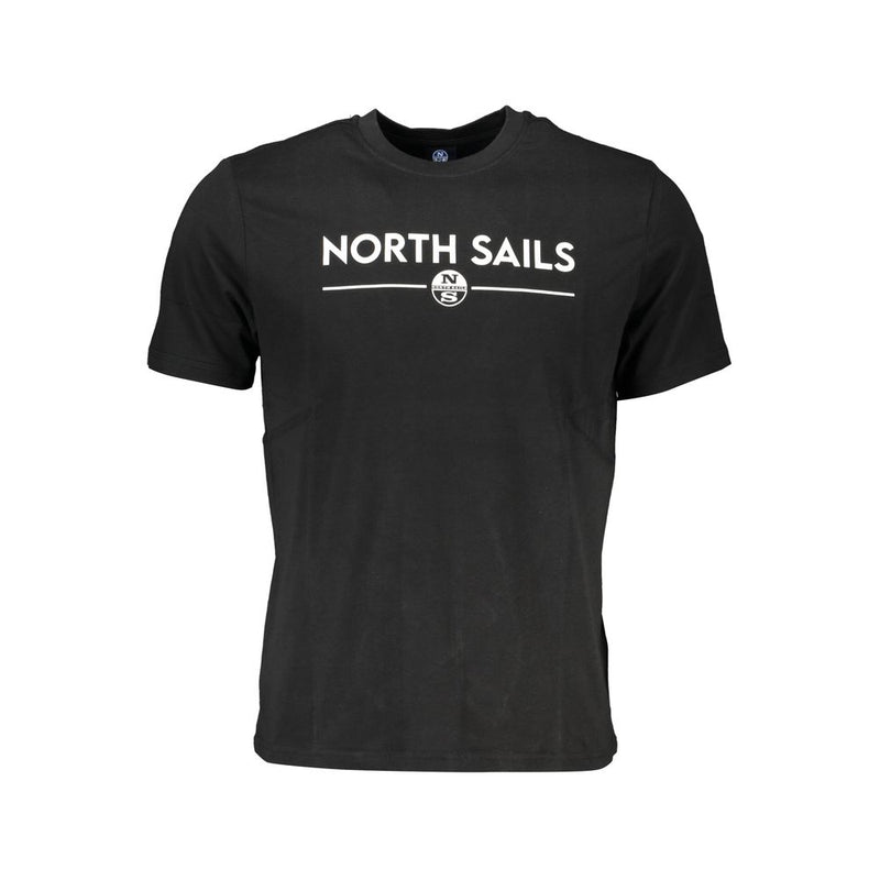 North Sails Black Cotton Men's T-Shirt