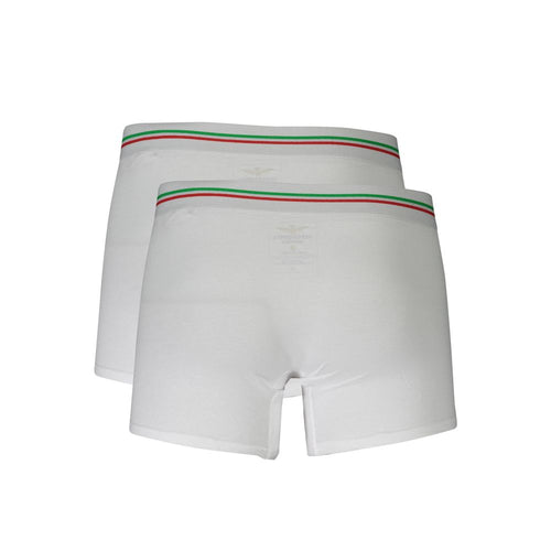 Aeronautica Militare White Cotton Men's Underwear