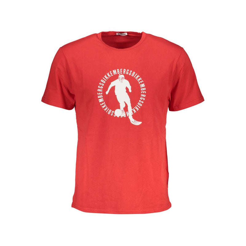 Bikkembergs Red Cotton Men's T-Shirt