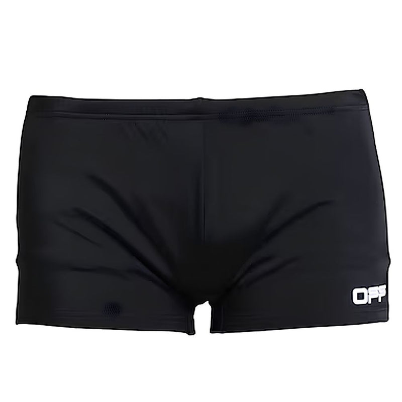 Off-White Black Nylon Men Swim Men's Trunk