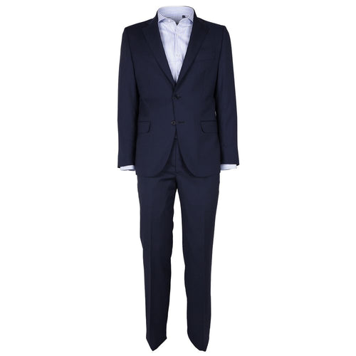 Made in Italy Blue Virgin Wool Men's Men's Suit