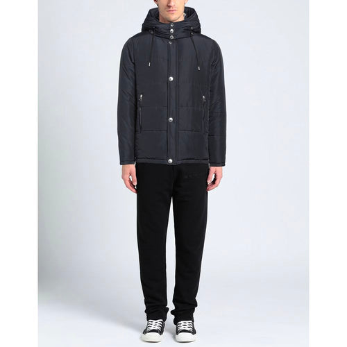 Aquascutum Elegant Blue Aquascutum Jacket with Removable Men's Hood