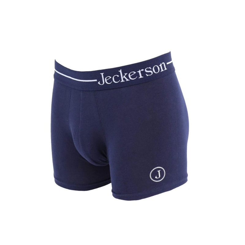 Jeckerson Blue Cotton Men Men's Boxer