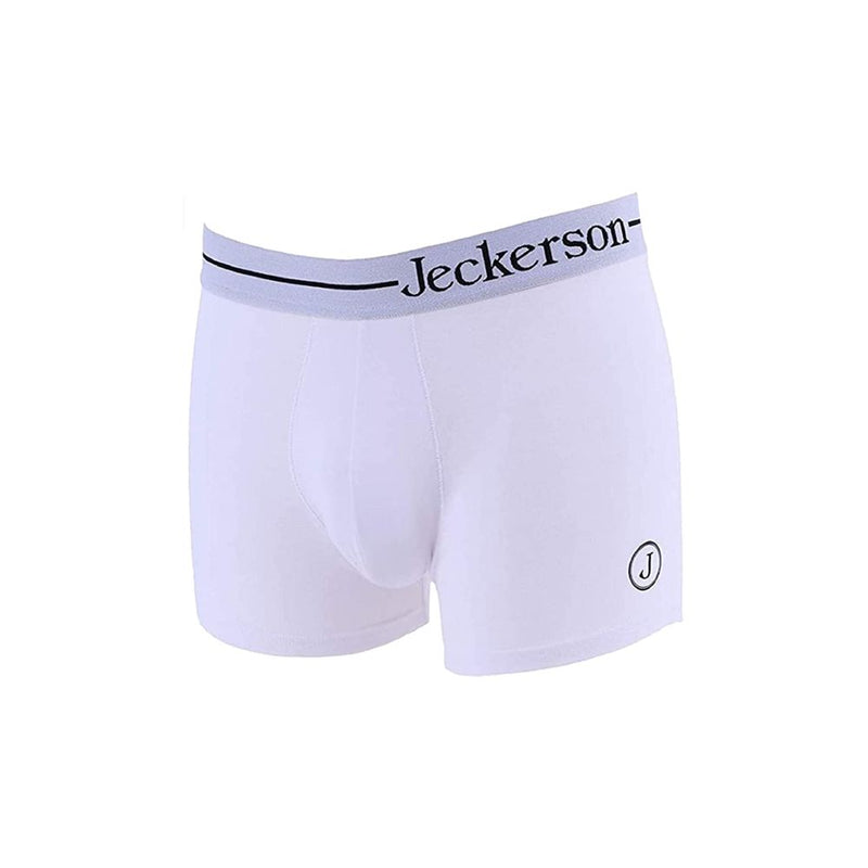 Jeckerson White Cotton Men Men's Boxer