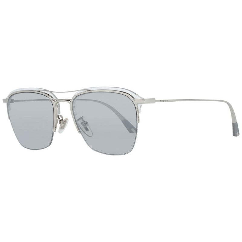 Police Silver Men Men's Sunglasses