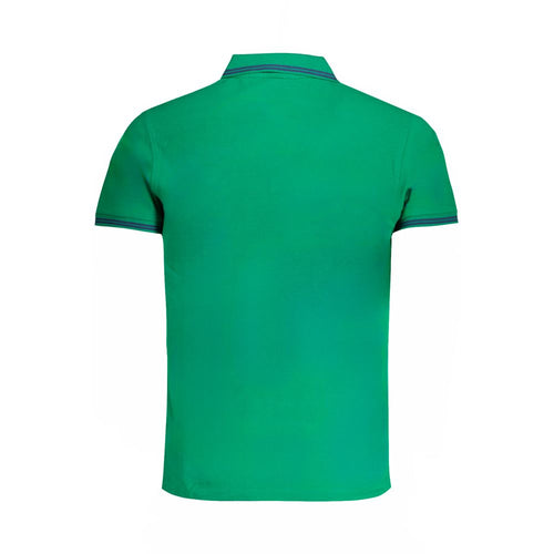 Cavalli Class Green Cotton Polo Men's Shirt