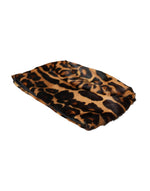 Dolce & Gabbana Brown Leopard Fur Women Bucket Women's Hat