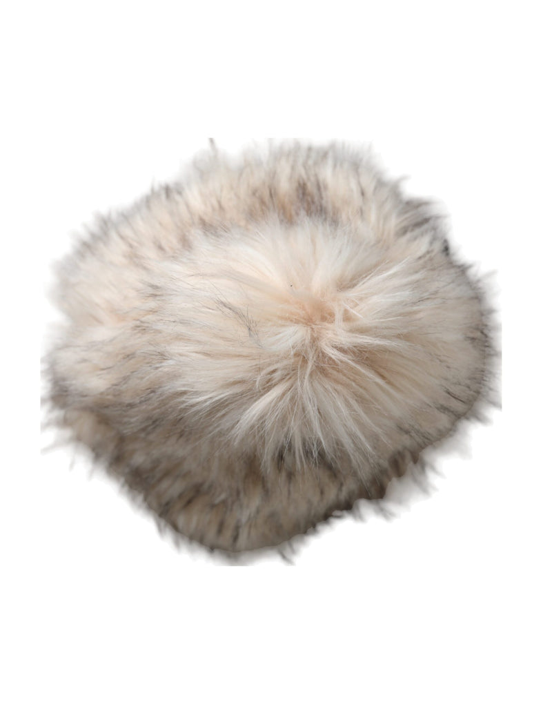 Dolce & Gabbana Beige Acrylic Fur Women Bucket Women's Hat