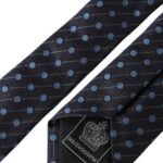 Dolce & Gabbana Black Blue Polka Dot Silk Adjustable Men Men's Tie