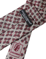 Dolce & Gabbana Beige Lady Bug Print Silk Adjustable Men Men's Tie