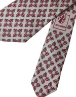 Dolce & Gabbana Beige Lady Bug Print Silk Adjustable Men Men's Tie