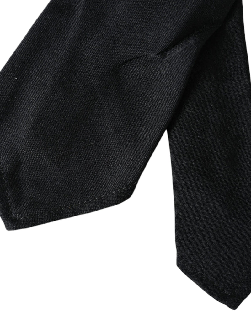 Dolce & Gabbana Black 100% Silk Adjustable Men's Bowtie