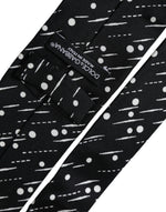 Dolce & Gabbana Black Dotted 100% Silk Adjustable Men's Tie