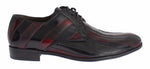 Dolce & Gabbana Black Bordeaux Leather Dress Formal Men's Shoes