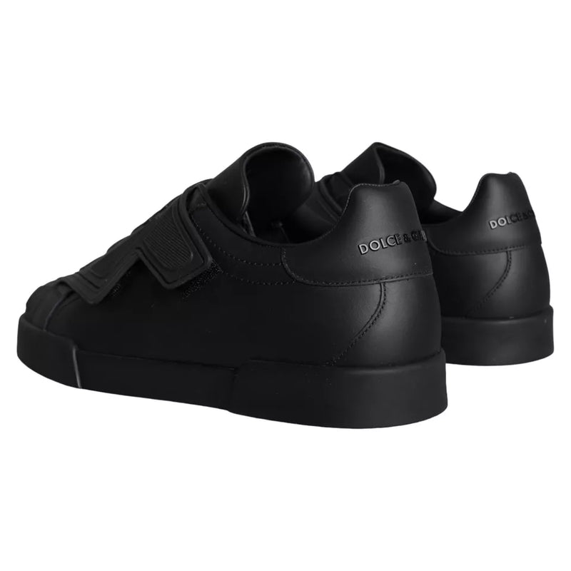 Dolce & Gabbana Black Lace Up Wave Low Top Sneakers Men Men's Shoes