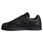 Dolce & Gabbana Black Lace Up Wave Low Top Sneakers Men Men's Shoes