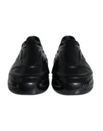 Dolce & Gabbana Black Foiled Rubber Toy Low Top Men Sneakers Men's Shoes