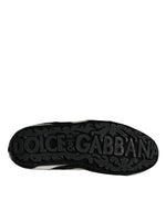 Dolce & Gabbana Black White Calf Fur Slip On Loafers Men Men's Shoes