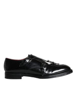 Dolce & Gabbana Black Calf Leather Men Formal Dress Men's Shoes (Pre-Owned)