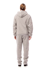 Billionaire Italian Couture Elegant Gray Cotton Sweatsuit Men's Ensemble