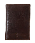 Billionaire Italian Couture Brown Leather Bifold Men's Wallet