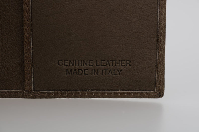 Billionaire Italian Couture Brown Leather Bifold Men's Wallet