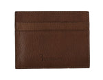 Billionaire Italian Couture Brown Leather Cardholder Men's Wallet