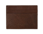 Billionaire Italian Couture Brown Leather Cardholder Men's Wallet