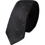 Dolce & Gabbana Black Fantasy 100% Silk Adjustable Men Men's Tie