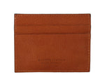 Billionaire Italian Couture Brown Leather Cardholder Men's Wallet