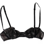 Dolce & Gabbana Black Silk Stretch Women Balconcino Bra Women's Underwear