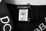 Dolce & Gabbana Black Cotton Stretch Branded Logo Women's Underwear