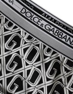 Dolce & Gabbana Black White DG Logo Cotton Stretch Cycling Underwear Men's Men