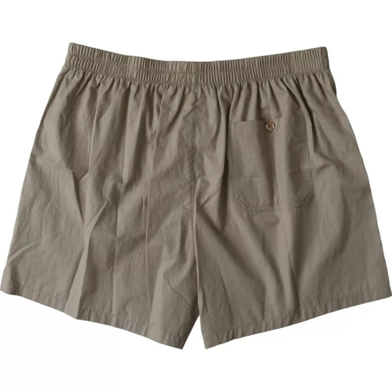 Dolce & Gabbana Brown Cotton Regular Boxer Shorts Men's Underwear