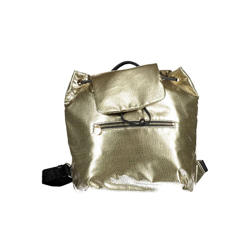 Borbonese Gold Polyester Women's Backpack