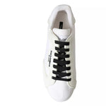 Dolce & Gabbana White Portofino Logo Low Top Trainers Sneakers Men's Shoes (Pre-Owned)